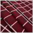 Tecido Tricoline 50cm x 150cm Grid Vinho Com Branco Ref 7324 Cor 03 Caldeira