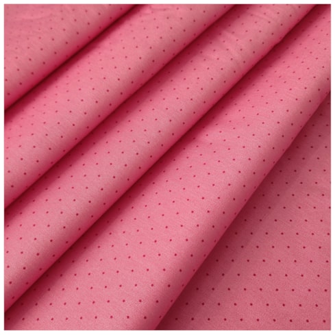 Tecido Tricoline 50cm x 150cm Poá Rosa Cor 2972 Círculo