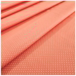 Tecido Tricoline 50cm x 150cm Poá Salmão Ref 326003 Círculo