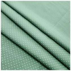 Tecido Tricoline 50cm X 150cm Poá Verde Claro Ref 29402 Cor 69 Caldeira