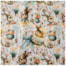 Tecido Tricoline de Páscoa 50cm x 150cm Coelho e Flores Cor 2805 Círculo