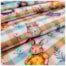 Tecido Tricoline de Páscoa 50cm x 150cm Coelhos Fundo Xadrez Caldeira
