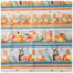 Tecido Tricoline de Páscoa Barrado 50cm x 150cm Coelhos Cor 2735 Círculo