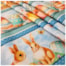 Tecido Tricoline de Páscoa Barrado 50cm x 150cm Coelhos Cor 2735 Círculo