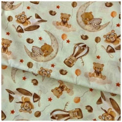 Tecido Tricoline Estampado Urso Ref E7214 50cm x 150cm Caldeira Tecido Tricoline Estampado Urso Ref E7214 50cm x 150cm Caldeira