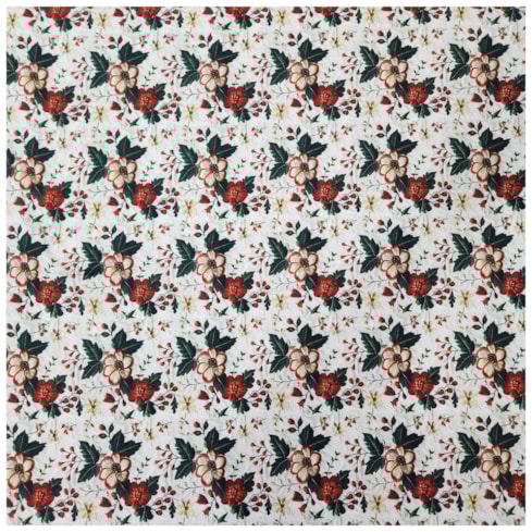 Tecido Tricoline Flores Natalinas 50cm x 150cm Cor 09 Caldeira