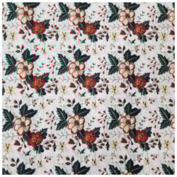 Tecido Tricoline Flores Natalinas 50cm x 150cm Cor 09 Caldeira