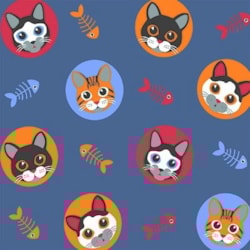 Tecido Tricoline Para Artesanato - 5067 - Gatinho - 100cm x 150cm - Peripan Tecido Tricoline Para Artesanato - 5067 - Gatinho - 100cm x 150cm - Peripan