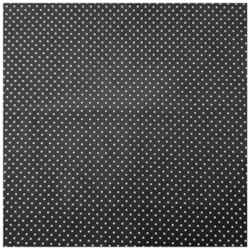 Tecido Tricoline Preto Poá 50cm x 150cm Caldeira