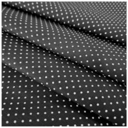 Tecido Tricoline Preto Poá 50cm x 150cm Caldeira