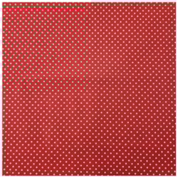 Tecido Tricoline Vermelho Poá 50cm x 150cm Caldeira