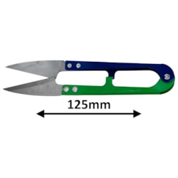 Tesoura de Arremate Colorida Com 12,5CM Mantovani