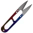 Tesoura de Arremate Colorida Com 12,5CM Mantovani