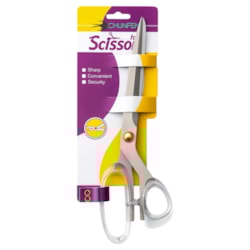 Tesoura Multiuso Cabo Transparente 24cm Makro