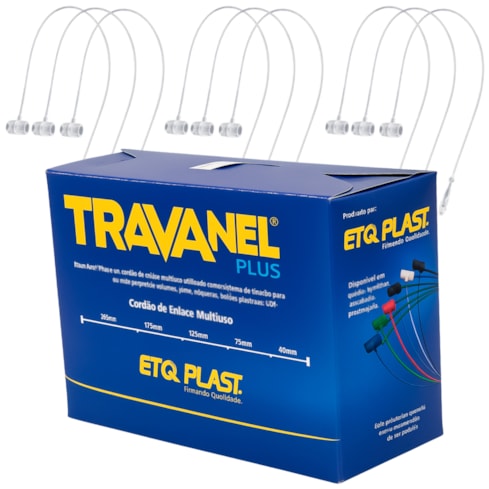 Trava Anel Plus 75mm Com 5.000 Unidades Neutro Etiq Plast