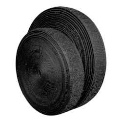 Velcro Importado Preto 16mm Com 5 Metros BZ Velcro Importado Preto 16mm Com 5 Metros BZ