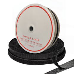 Velcro Neoprene Eco Preto 20mm com 25 Metros Velcro Neoprene Eco Preto 20mm com 25 Metros