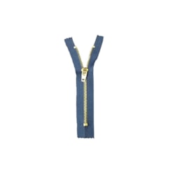 Zíper Corrente Metal Dourado - GC 459 - 15cm - Cor 0507 Marinho Zíper Corrente Metal Dourado - GC 459 - 15cm - Cor 0507 Marinho