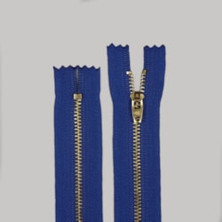 Zíper de Metal Médio Fixo Dourado 18cm BZ 10 Unidades Zíper de Metal Médio Fixo Dourado 18cm BZ 10 Unidades