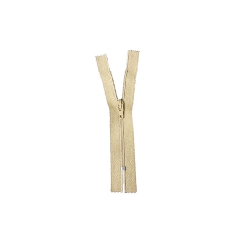 Zíper de nylon fino Fixo Cursor com Trava Automatica 12 cm c/ 10un Classic Coats Corrente