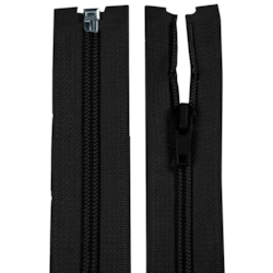 Zíper Destacável de Nylon Grosso 50Cm com 10 Unidades ZR