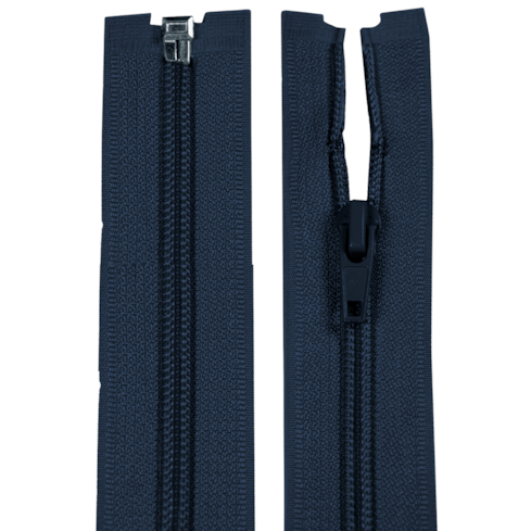 Zíper Destacável de Nylon Grosso 80cm com 10 Unidades ZR