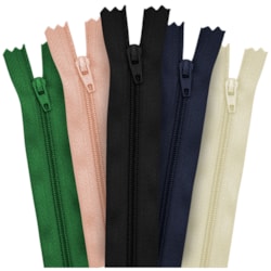 Zíper Nylon Fixo 10CM Com 10 Unidades NYBC