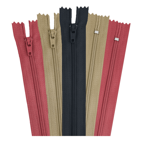 Zíper Nylon Fixo 10cm Nº 3 com 10 Unidades ZR