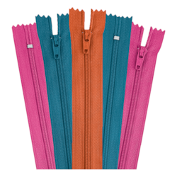 Zíper Nylon Fixo 35CM com 10 Unidades ZR