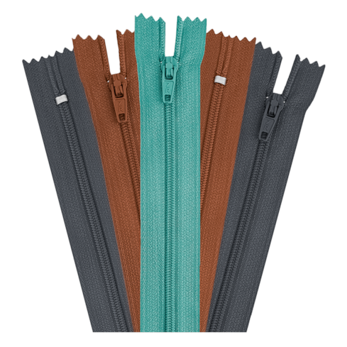 Zíper Nylon Fixo 40cm com 10 Unidades ZR