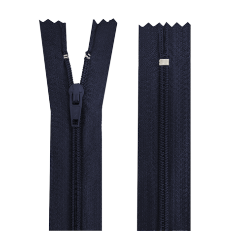 ZÍPER NYLON FIXO 50CM COM 10 UNIDADES ZR
