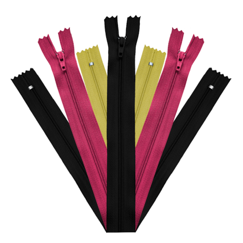 Zíper Nylon Fixo Fino 25cm N°3 com 10 Unidades ZR