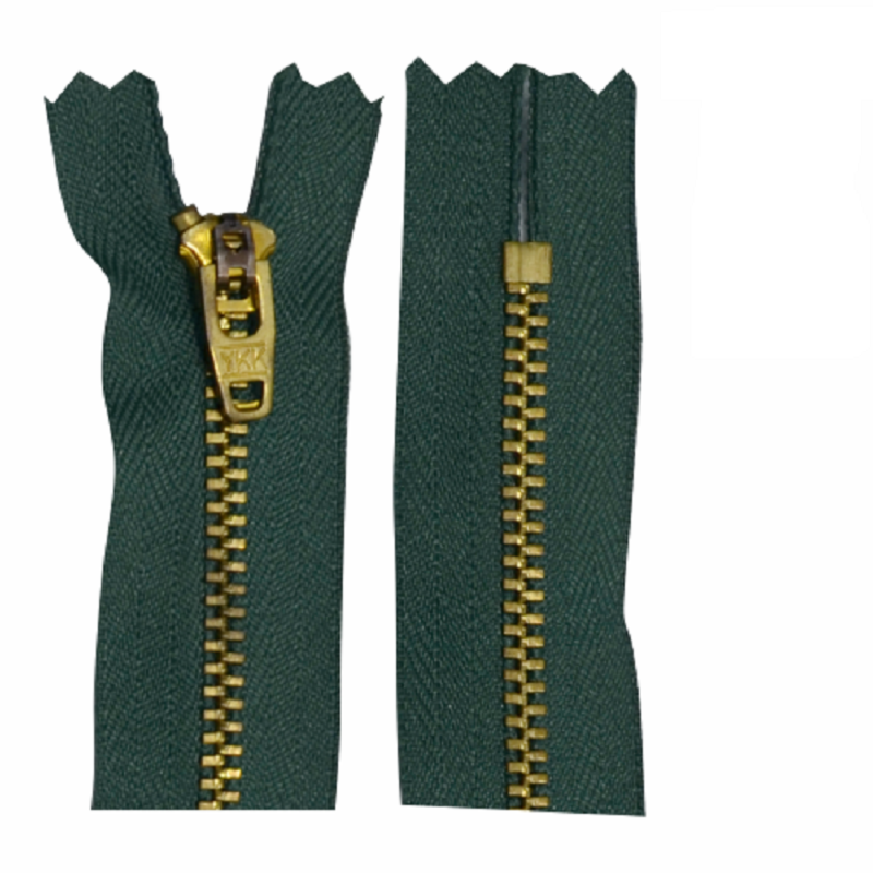 Zíper YKK Metal Dourado - YGC 459 - 07cm - Oeste Aviamentos